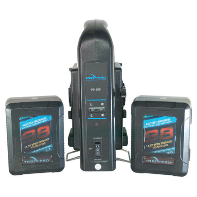 2x Micro-Series 98Wh Li-Ion V-Mount Batteries and Dual V-Mount Battery Charger Kit