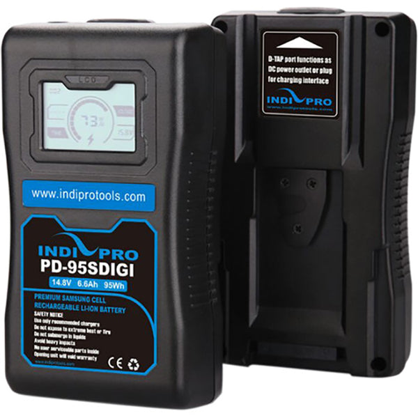 Compact 95Wh V-Mount Li-Ion Battery with LCD Display