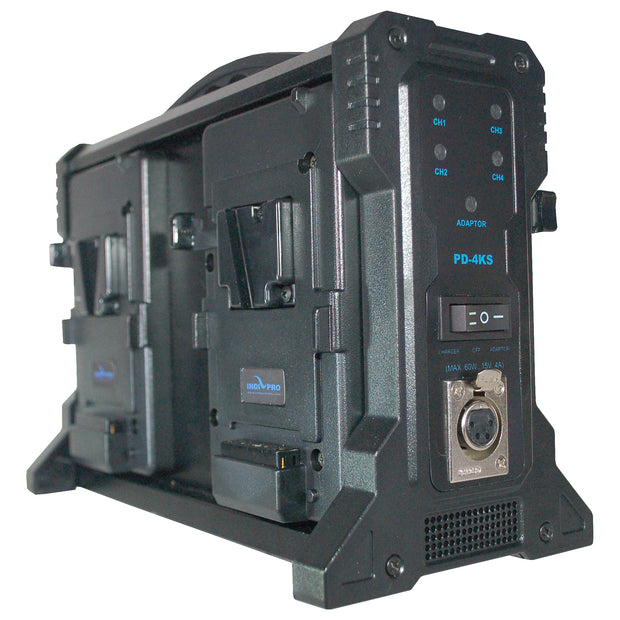 Quad V-Mount Battery Charger with XLR Output