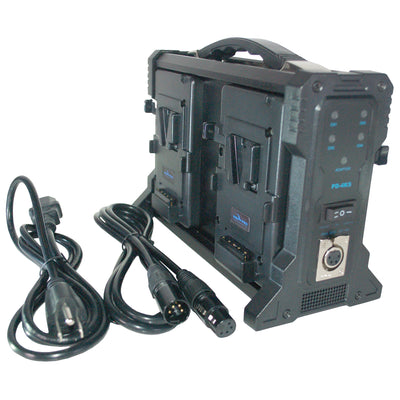 Quad V-Mount Battery Charger with XLR Output